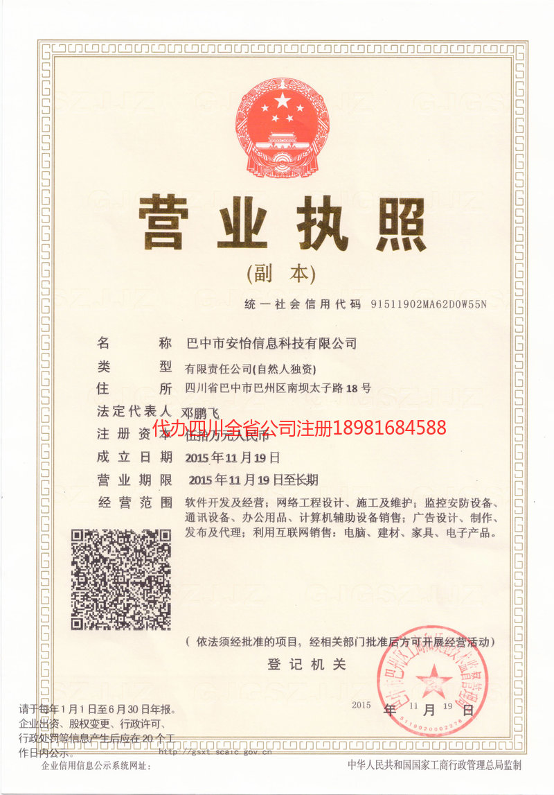 龙海龙海安怡信息科技有限公司