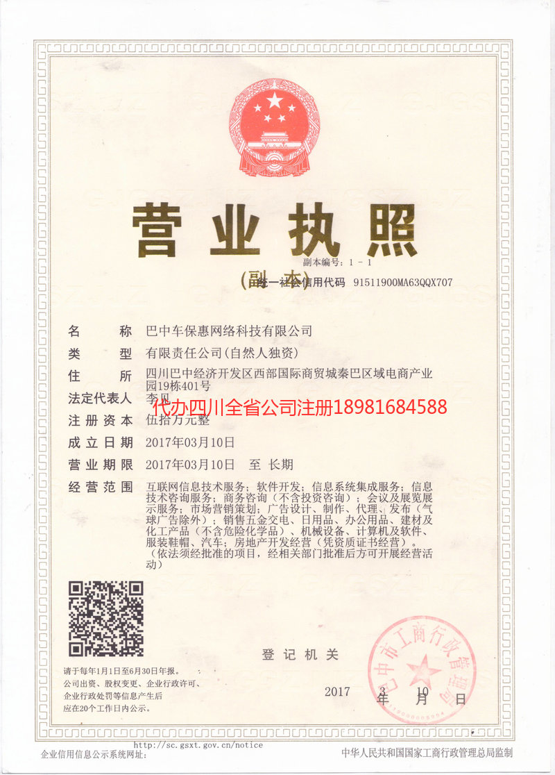 龙海龙海车保惠网络科技有限公司